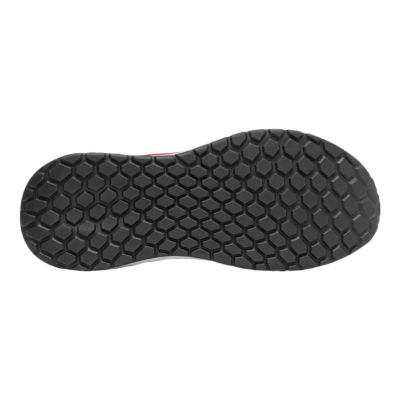 new balance men's fresh foam evare shoes grey with red