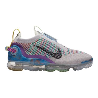 air max warp flyknit sneaker in pure platinum & black multi color