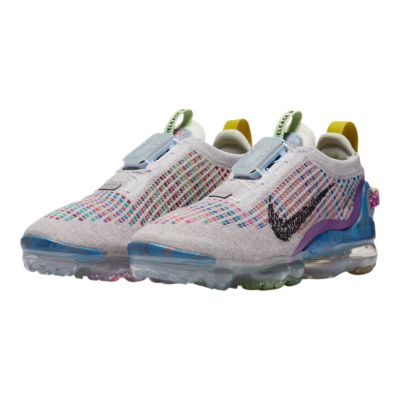 air max warp flyknit sneaker in pure platinum & black multi color