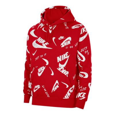 Nike Sportswear Men's All Over Print Club Pullover Hoodie | Sport Chek