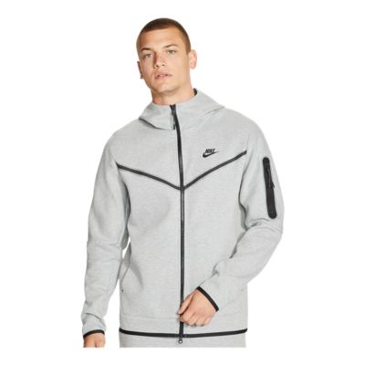 mens grey nike zip hoodie