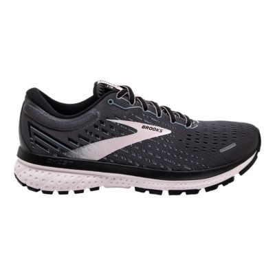 brooks running shoes black and white