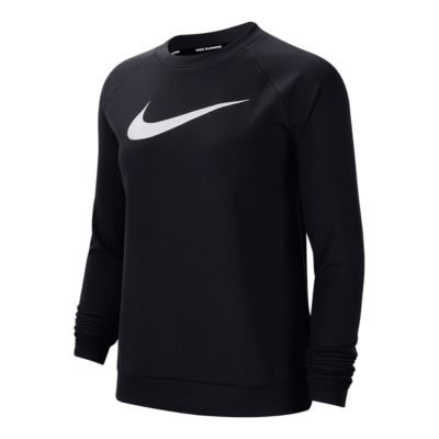 nike women's dri fit long sleeve black