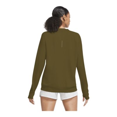 nike women's crew neck long sleeve cardigan