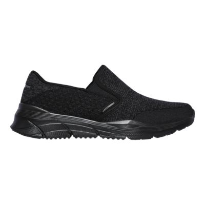 mens white slip on skechers