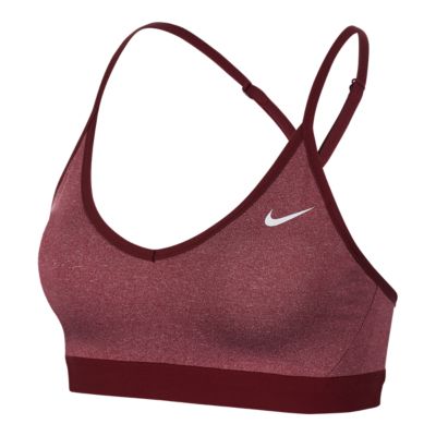 nike pink indy sports bra