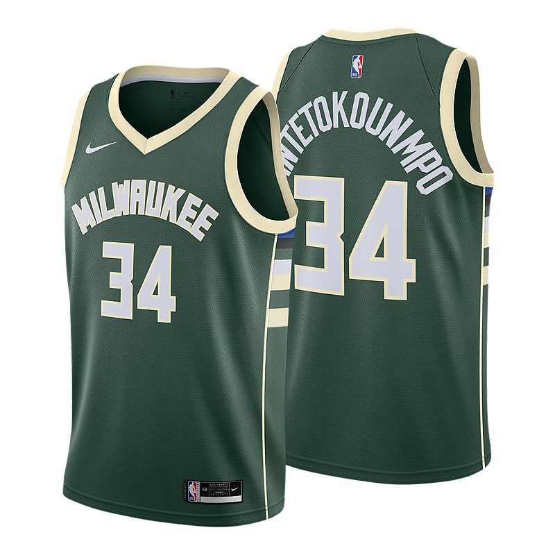 Nike NBA Milwaukee Bucks City Edition Giannis Antetokounmpo 34 Dri-FIT ...