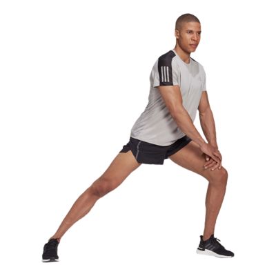 adidas mens split running shorts