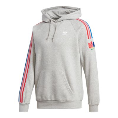 adidas trefoil white pullover hoodie