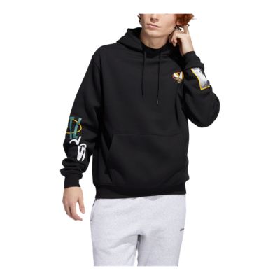 adidas originals black hoodie mens
