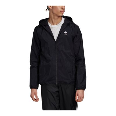 adidas windbreaker mens black