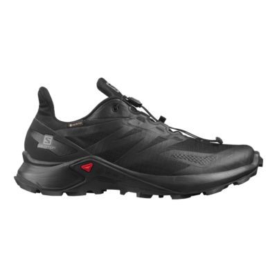 all black salomon shoes