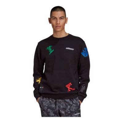 adidas originals arm print sweatshirt