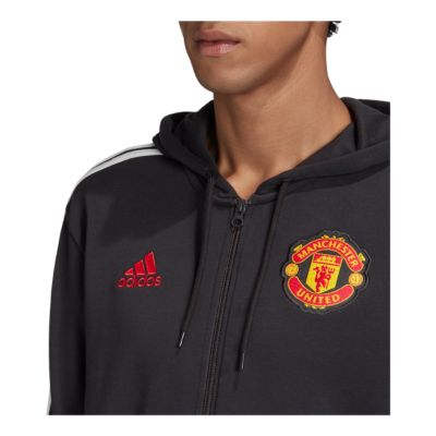 adidas 3 stripe mens hoodie