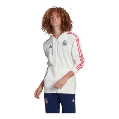 adidas 3 stripe full zip hoodie