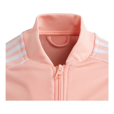 coral adidas track jacket