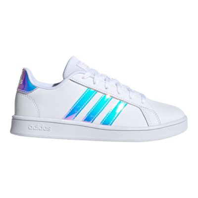 adidas grand court trainers infant girls