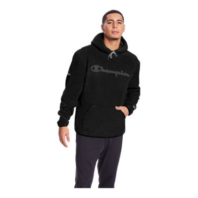 champion men's sherpa pullover hoodie