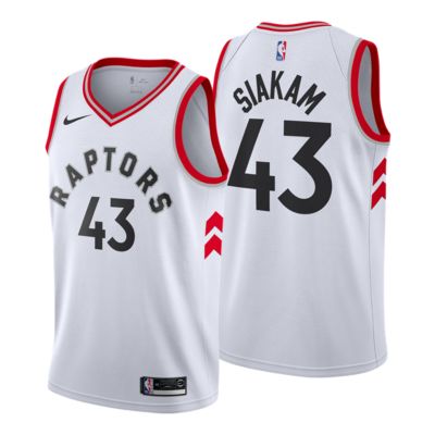 white raptors jersey