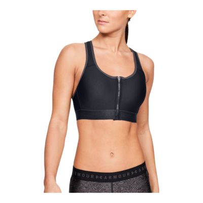 under armour zip up sports bra