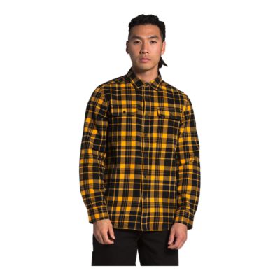 the north face men's long sleeve arroyo flannel