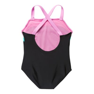 Speedo Girls Colour Blocked One Piece Swimsuit Sport Chek
