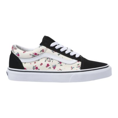 vans old skool floral chex skate shoe