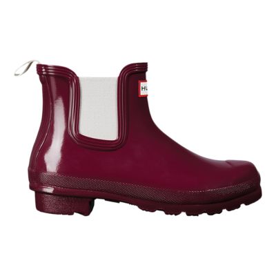 hunter original gloss chelsea boots