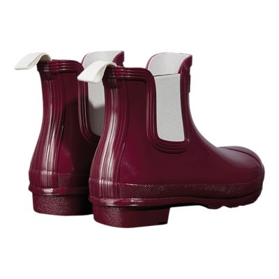 hunter original gloss chelsea boots