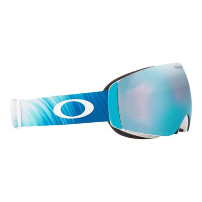 blue oakley goggles