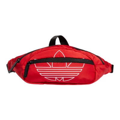 adidas red waist bag