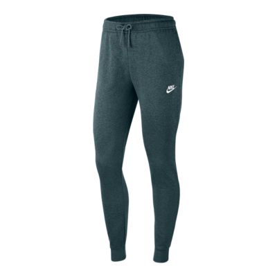 nike women's essential fleece pants grey