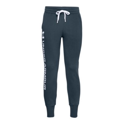 ua rival fleece script joggers