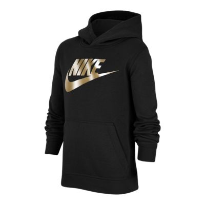 white and gold nike sweater