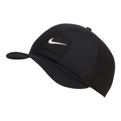 nike black trucker hat