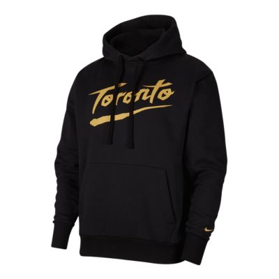 toronto raptors nike men's city edition club hoodie