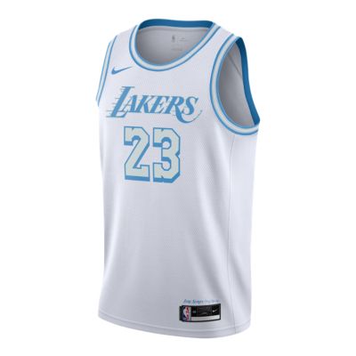 white lebron lakers shirt