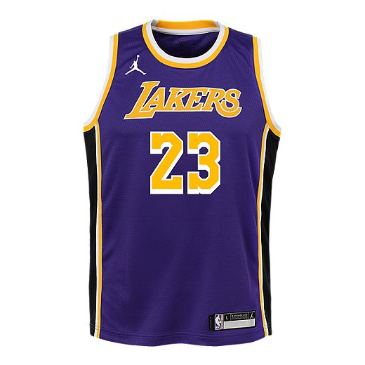 Youth Los Angeles Lakers Jordan LeBron James Swingman Statement Jersey Youth Los Angeles Lakers Jordan LeBron James Swingman Statement Jersey