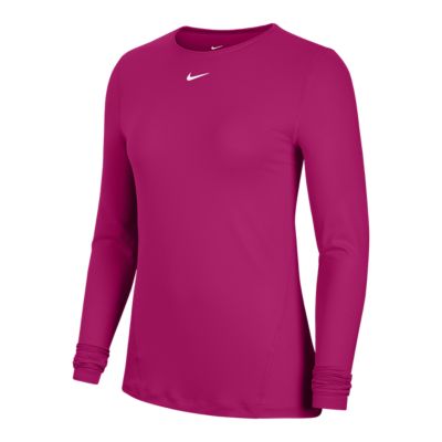 pink nike compression shirt