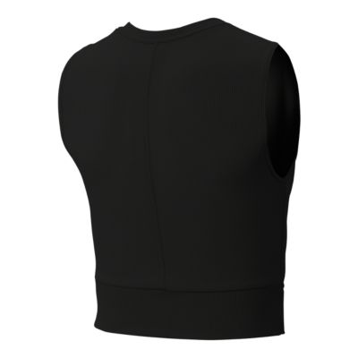 nike high neck vest crop top