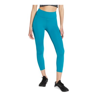 nike one mid rise crop