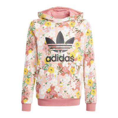 adidas girls trefoil hoodie