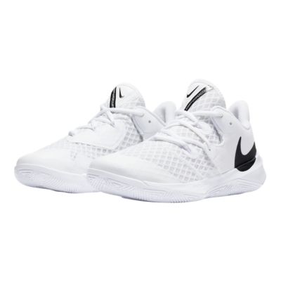 white and black nike volleyball shoes