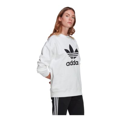 adidas white sweater women's