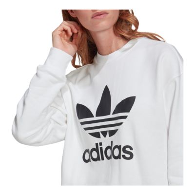 adidas white sweater women's