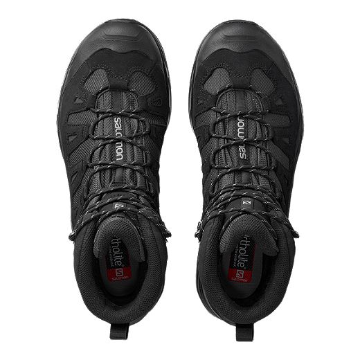 Salomon Quest prime GTX Leather Mens Black Waterproof Trail Hiking Boots 404637 
