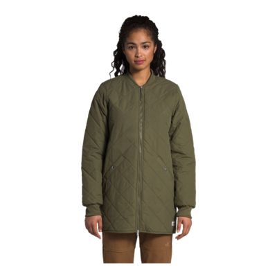 north face womens jacket olive green