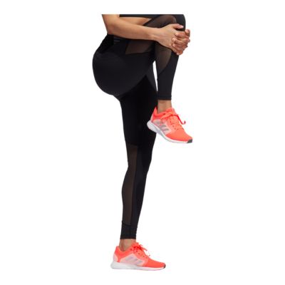 adidas 3 stripe leggings mesh