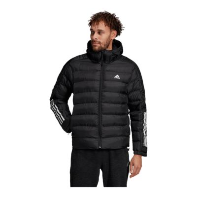 adidas men's insulated hooded puffer jacket