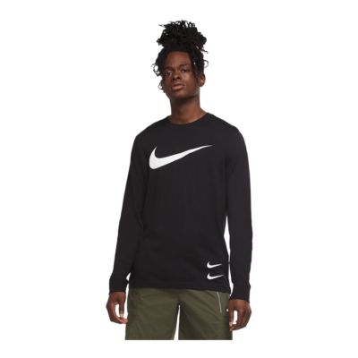 nike men's long sleeve swoosh tee